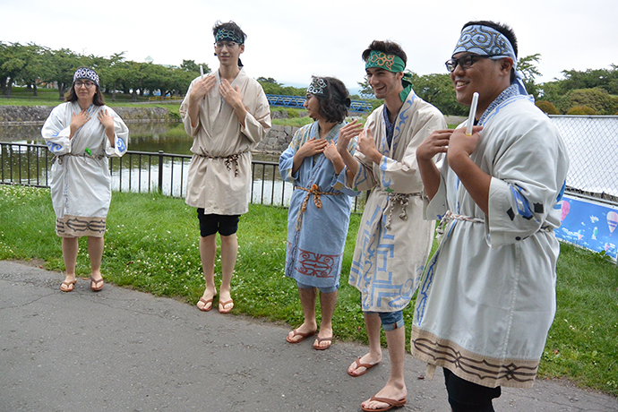 Performing at Outdoor Spectacle of Hakodate History