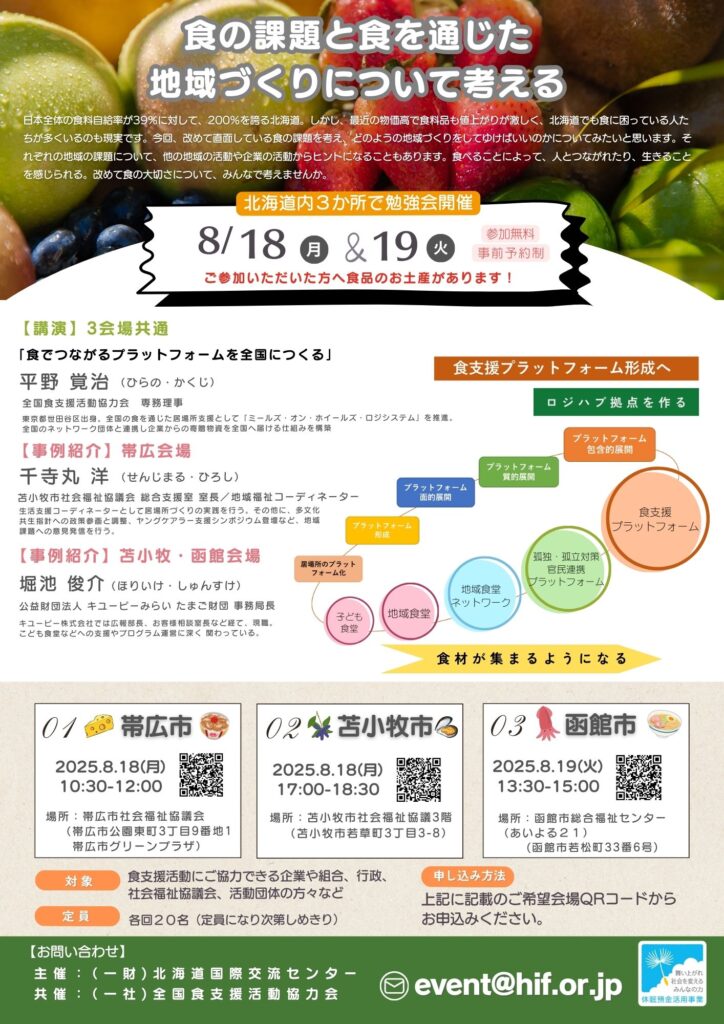 食の課題と食を通じた地域づくりについて考える