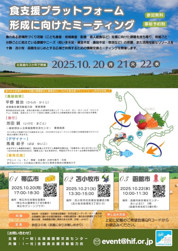 食支援プラットフォーム形成に向けたミーティング